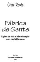 Fábrica de gente: lições de vida e administração com capital humano