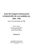 Actas del Congreso Internacional Literatura de las Américas, 1898-1998: León, 12-16 de octubre de 1998