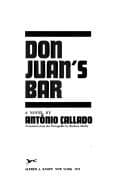 Don Juan's Bar: a novel.