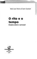O rito e o tempo: ensaios sobre o carnaval