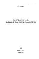 Eça de queirós cronista: do distrito de Evora 1867 ás farpas 1871-72