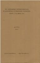 XIV [i.e. Quattordicesimo] Congresso internazionale di linguistica e filologia romanza: atti : Napoli, 15-20 aprile 1974.