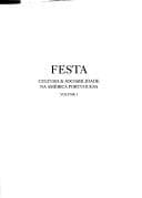 Festa: cultura & sociabilidade na América portuguesa