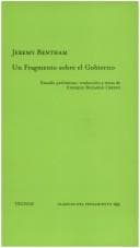 Un Fragmento Sobre El Gobierno (Clasicos Del Pensamiento 155)