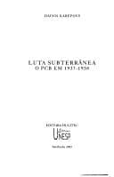 Luta Subterranea: O PCB Em 1937-1938
