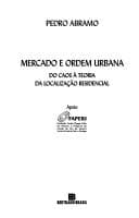 Mercado e Ordem Urbana: do Caos à Teoria da Localização Residencial