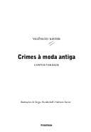 Crimes à Moda Antiga