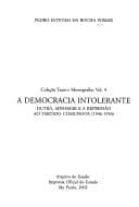 Democracia Intolerante, A - Vol. 4