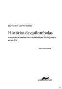 Histórias de quilombolas: mocambos e comunidades de senzalas no Rio de Janeiro, século XIX