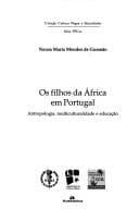 Os filhos da África em Portugal: antropologia, multiculturalidade e educação