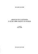 Aroldo in Lusitania e altri libri inediti di poesia