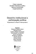 Desenho institucional e participação política: experiências no Brasil contemporâneo