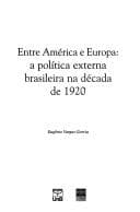 Entre América e Europa: a política externa brasileira na década de 1920