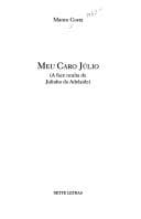 Meu caro Júlio: (a face oculta de Julinho da Adelaide) : [romance]