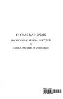 Glosas Marginais ao Cancioneiro Medieval Português