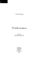 O nada acontece