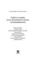 Crítica y teoría en el pensamiento social latinoamericano
