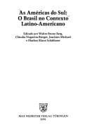 As Americas do Sul: o Brasil no contexto Latino-Americano
