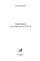 Ficção impura: prosa brasileira dos anos 70, 80 e 90