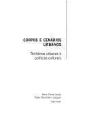 Corpos e cenários urbanos: territórios urbanos e políticas culturais