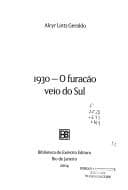 1930: o furacão veio do sul