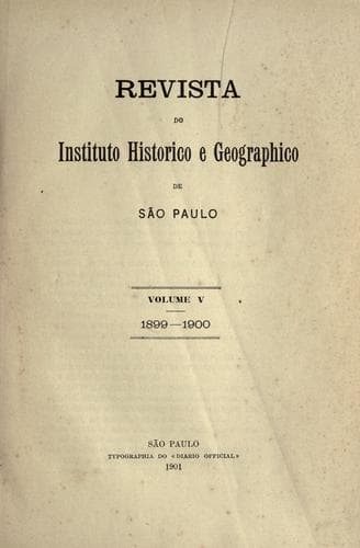 Revista do Instituto histórico e geográfico de São Paulo