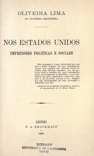 Nos Estados Unidos: impressões politicas e sociaes
