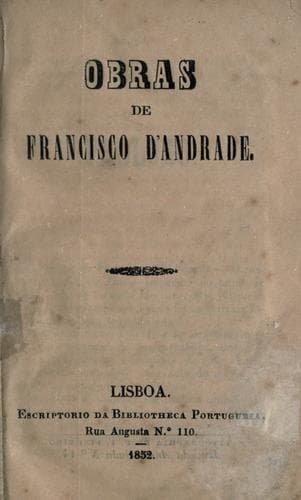 Obras de Francisco d'Andrade.