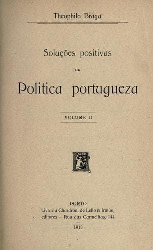 Soluções positivas da politica portugueza