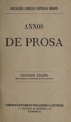 Anos de prosa