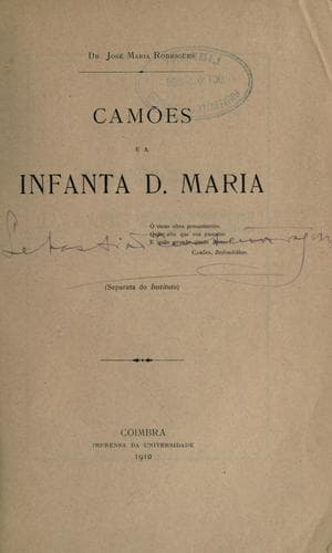 Camões e a infanta D. Maria