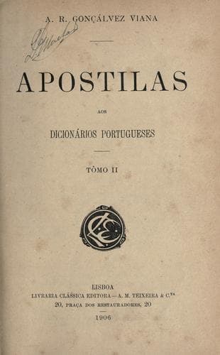 Apostilas aos dicionários portugueses