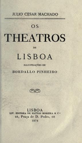theatros de Lisboa: illustrações de Bordallo Pinheiro.
