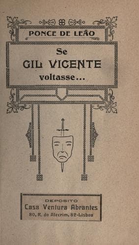 Se Gil Vicente voltasse ...