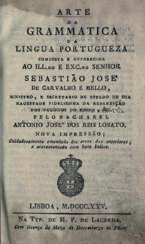 Arte da grammatica da lingua portugueza