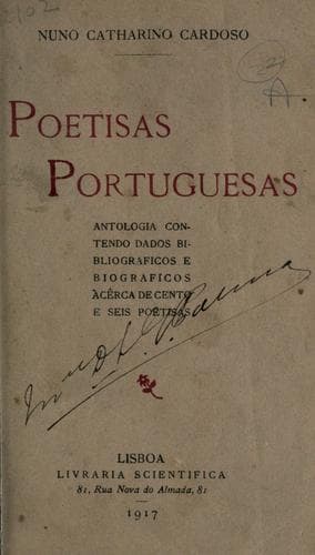 Poetisas portuguesas: antologia contendo dados bibliograficos e biograficos àcêrca de cento e seis poetisas
