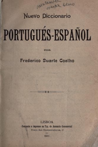 Nuevo diccioanario portugués-español.