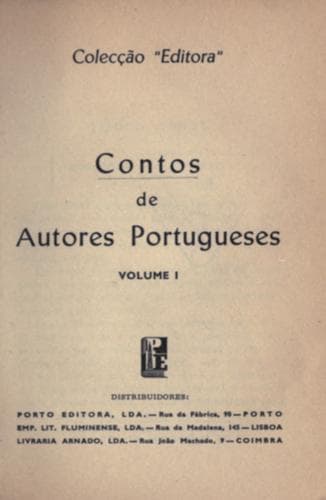 Contos de autores portugueses.