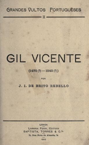 Gil Vicente (1470?-1540?)