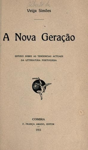 nova geração: estudo sobre as tendencias actuaes de litteratura portuguesa.
