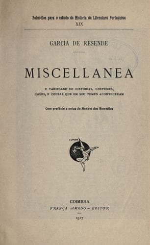 Miscellanea e variedade de historias: costumes, casos, e cousas que em seu tempo aconteceram