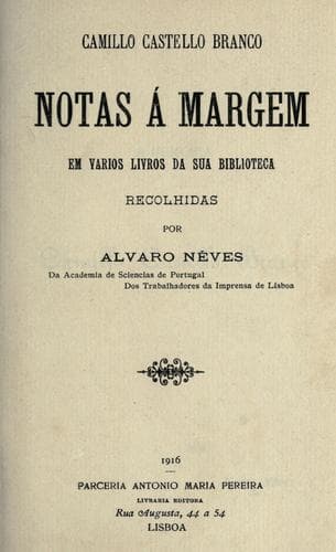 Notas á margem em varios livros da sua biblioteca