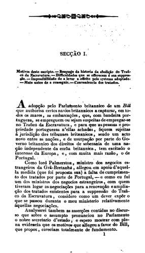 O trafico da escravatura, e o bill de lord Palmerston