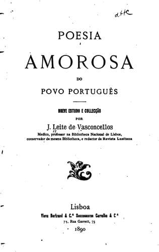 Poesia amorosa do povo português: breve estudo e collecção