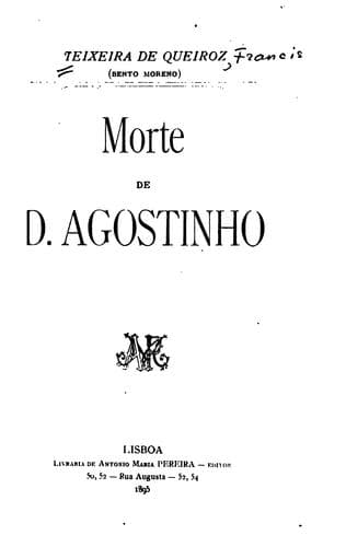 Morte de d. Agostinho.