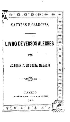 Satyras e galhofas: livro de versos alegres
