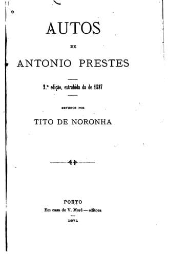 Autos de Antonio Prestes.