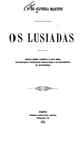 Os Lusiadas: ensaio sobre Camões e a sua obra