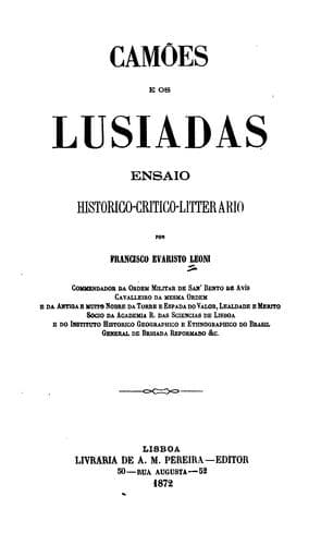 Camões e Os Lusiadas: ensaio historico-critico-litterario