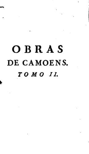 Obras de Luis de Cámoens.